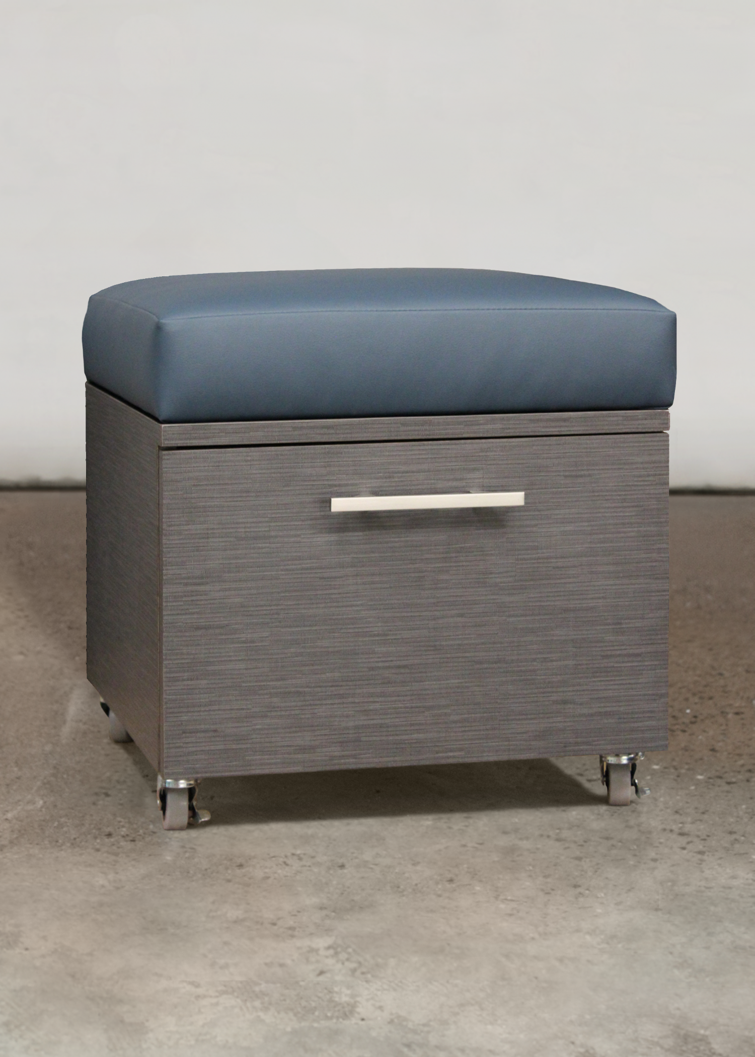 Barrett Square Pedicure Stool - Single Drawer